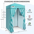 thumbnail image 3 of EAGLE PEAK Flex Ultra Compact 4 ft x 4 ft Pop-up Changing Room Canopy, Portable Privacy Cabana, 3 of 10