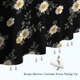 thumbnail image 6 of Pioneer Flower Floral Print Pattern Shower Curtain 84"x72", Bathroom Decorative Shower Curtain Set with 12 Hooks, Waterproof Washable, 6 of 6
