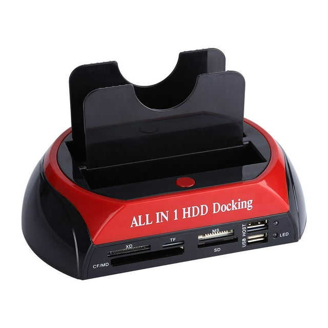 Greensen 2.5 /3.5 Dual SATA IDE HDD Docking Station Hard Disk Drive Dock USB 2.0 Hub US Plug, IDE Dock, Hard Disk Dock