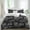 Dark Gray, variant on Vintage Floral Set of 4 Bedding Quilt Covers, Black Dandelion Plants Country Botanical 4-Piece Bed Sheet Set with Extra Soft Bed Sheets Quilt Cover Pillowcase, Full