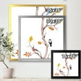 thumbnail image 4 of Designart 'Little Birds Sitting On The Tree Branches IV' Traditional Framed Art Print, 4 of 4