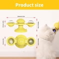thumbnail image 3 of Interactive Windmill Suction Cup Cat Toy - Led Light Ball & Catnip, Indoor Cat Chew Toy For Kitten Exercise,Blue, 3 of 9