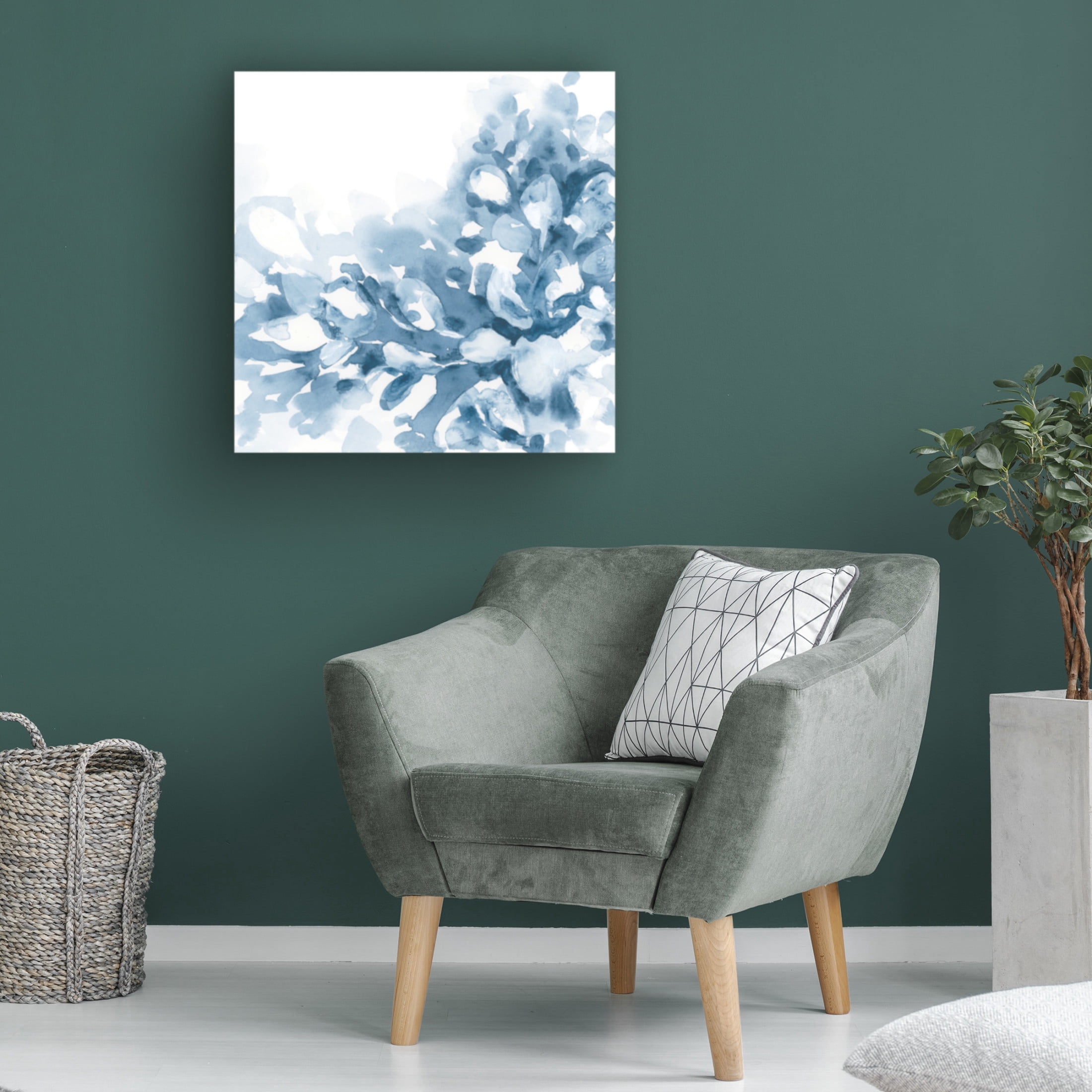 Trademark Fine Art June Erica Vess  Indigo Splash II Canvas Wall Art