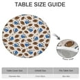 thumbnail image 6 of Beige Background Football Helmets Pattern Round Fitted Tablecloth with Elastic Edge,Dining Table Cover Waterproof,Outdoor Round Tablecloth for Camping,Dining,Indoor and Outdoor, 6 of 7