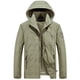thumbnail image 1 of Chaqueta con capucha para hombre, chaqueta de esquí de invierno para exteriores, cortavientos con capucha, abrigo de lluvia para viajar, escalada, senderismo, prendas de vestir, 1 of 2