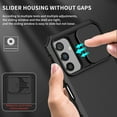 thumbnail image 4 of Rugged Case for Samsung Galaxy A54 5G Camera Lens Sliding Cover, Hidden Bracket Kickstand Hybrid PC + TPU Military Grade Heavy Duty Shockproof Case for Samsung Galaxy A54 5G,Black, 4 of 12