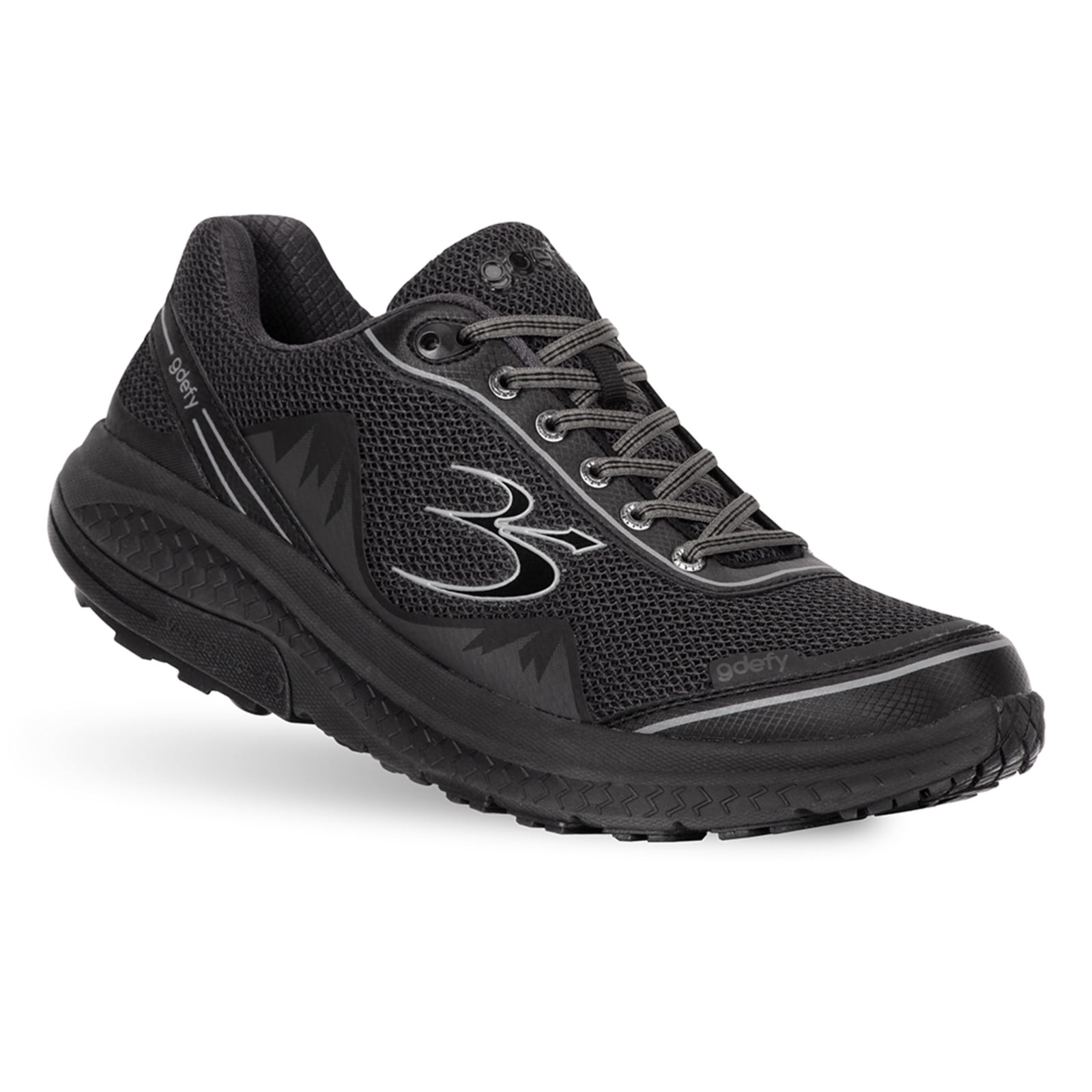 Gravity Defyer Men's G-Defy Mighty Walk Athletic Running Sneakers (Black, 9.5 D(M) US Men)