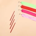 thumbnail image 3 of SHOWERORO 8pcs Gymnastics Dance Streamers Satin Rosy Green for Physical Exercise Performance, 3 of 7