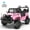 Pink, variant on Joyracer 4WD 24V Ride On Toys Truck with Remote Control, 2 Seater 800W 9AH Powered Ride on Electric Car, Bluetooth MP3 Music, 4 Wheels Suspension, 3 Speeds, Black