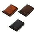 thumbnail image 3 of keepw Leather Men Wallet Small ID Credit Card Holder Trifold Pocket Retro Bifold Short Multi-Function Purse Money Brown Two-folding, 3 of 6