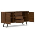thumbnail image 5 of Simpli Home Lowry 60 inch x 17 inch Rectangle Modern Industrial Sideboard Buffet in Walnut Veneer, 5 of 14
