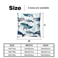 thumbnail image 5 of Whale Set with Unique Patterns - 16x16, 18x18, 20x20 Inches - Set of 2 for Living Room, Bedroom, and Office - Includes Throw Pillow Inserts and Chair, 5 of 6