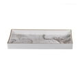 thumbnail image 3 of CC Home Furnishings Marble Designed Trays with Cut-Out Handles - 19" - White and Gray - Set of 2, 3 of 4