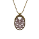 thumbnail image 1 of Plantas de flor arte grano silueta simetría Collar Colgante Vintage de bronce antiguo de joyeria de lujo de regalo Unbranded M, 1 of 3