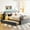 Gray, variant on Dynamic Gray Fleece Upholstered Platform Bed With Twin Size Trundle Pretty Stripe Headboard,