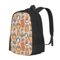thumbnail image 1 of Easygdp Colorful Owls Mochila de Gran Capacidad Minimalista Ideal para Escuela, Viajes y Uso Diario, 1 of 6