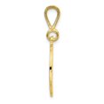 thumbnail image 2 of 10k Yellow Gold Dainty Letter D Initial Name Monogram Necklace Charm Pendant, 2 of 7