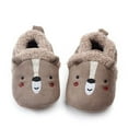 thumbnail image 6 of Povozer Toddler Boys Girls Slippers Kids House Slippers Warm Cute Home Slipper(Gray,5), 6 of 6