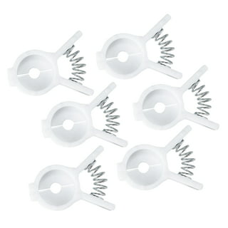 MT Products White Plastic Chip and Bread Bag Clips
