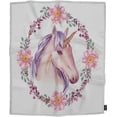 thumbnail image 4 of Yibo Seamless Hand Drawn Pattern Blanket Flannel Soft and Comfortable Anti-static Bed Sofa Blanket, 4 of 7
