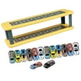 thumbnail image 4 of Estante de almacenamiento para coches de juguete infantiles, soporte de exhibición para estacionamiento, estante de exhibición de mesa 2 niveles con 14 vagones, 4 of 9