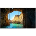 thumbnail image 2 of Sea through Rocky Cave Portugal - Extra Large Seashore Canvas Art, 2 of 3