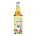 thumbnail image 2 of Caroline's Treasures BB1889MUK Pomeranian Easter Egg Hunt Michelob Ultra beverage Insulator for slim cans , Slim Can,, 2 of 3