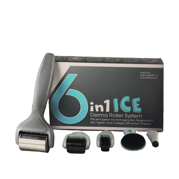 Derma Roller Ice Roller 6 in 1 Kit 720 Microneedles