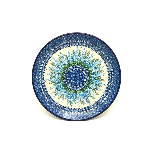 Polish Pottery Plate - Salad/Dessert (7 3/4") - Virginia Blue Bells