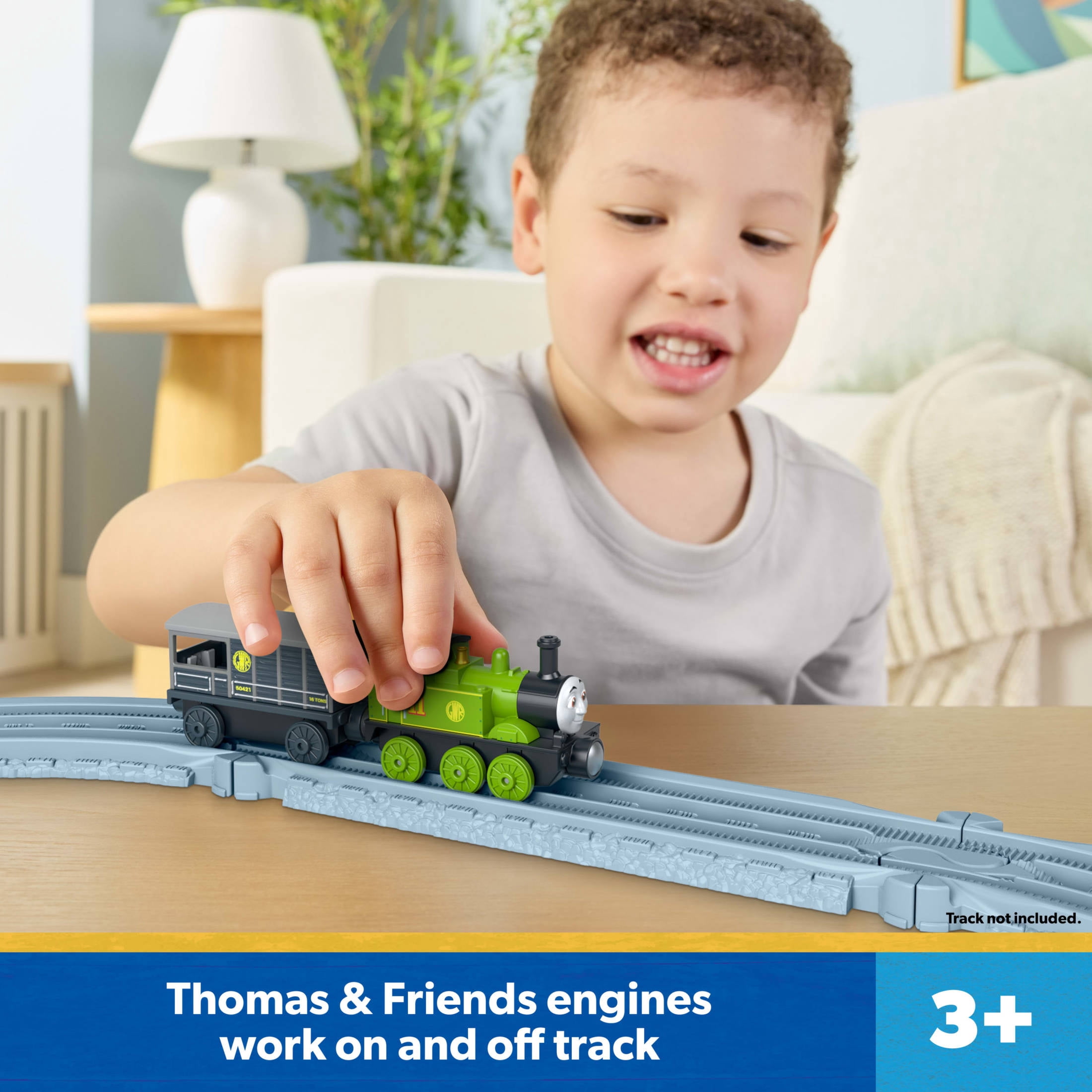 Thomas & Friends by Fisher-Price Die-Cast Oliver Engine & Toad Brake Car, Scrap Yard Escapees
