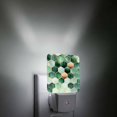 Abstract Ombre Green Yellow Geometric Plug-in LED Night Lights Modern ...