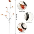 thumbnail image 2 of Duslogis 4 Pcs Artificial Greenery Stems Plants 35.4" Faux Branches for Vase Filler Fake Ficus Twig Plants Orange Leaves for Home Office Party Wedding Shop Autumn Fall Decor, 2 of 7