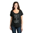 thumbnail image 2 of Thread Tank Salt And Light Women's Relaxed Slouchy Dolman T-Shirt Tee Heather Black X-Large, 2 of 4