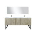 thumbnail image 3 of Lancy 80 in W Rustic Acacia Double Vanity, White Quartz Top, Faucet Set and 70 in Mirror, 3 of 10