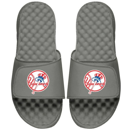 

Youth ISlide Gray New York Yankees Primary Logo Slide Sandals