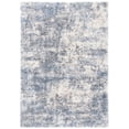 thumbnail image 2 of SAFAVIEH Berber Major Abstract Shag Area Rug, Ivory/Blue, 6' x 9', 2 of 11