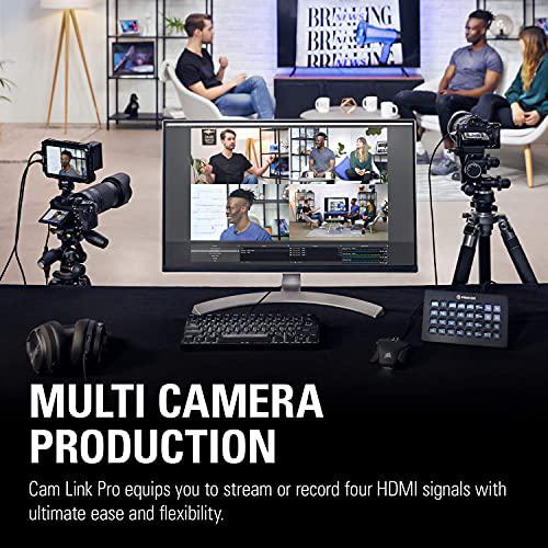 Elgato Cam Link Pro Pcie Camera Capture Card 4 Hdmi Inputs 1080p60 Full Hd 4k30 Multiview Streaming Video Conferencing Obs Zoom Etc Walmart Com