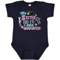 thumbnail image 3 of Inktastic My Sister Graduated with Cap and Arrows Girls Baby Bodysuit, 3 of 5
