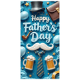 thumbnail image 7 of Decorative Design Happy Father's Day Banner Colorful Pattern Beer Mugs Mustache Stars for Father's Day Celebration Family Gathering Indoor Decoration, 7 of 7