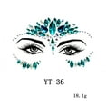 thumbnail image 1 of Gemas faciales - pegatina de pedrería, tatuaje temporal de cara de pedrería, tatuaje de joyería de cara de sirena de pedrería, pegatinas corporales de piedras de lágrimas de cristal, 1 of 5