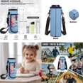 thumbnail image 7 of KUIFORTI Axolotl Blue Bookbag with Lunch Bag, 4Pcs Kids Backpack Set for Elementary Primary Middle School Boys, Cool School Bag with Pencil Pouch Water Bottle Sleeve, 7 of 7