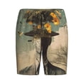 thumbnail image 3 of Picia Surreal Floral Mindscape Pajama Shorts for Men, Men's Pajama Bottoms, Sleepwear,Short Pajama Pants-Small, 3 of 9