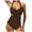 Brown, variant on Aoochasliy Swimsuit Clearance Women Front Cross Cutout One-Piece Swimsuits Swimwear Tankini Monokini Beachwear