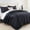 Geometric Pattern Black, variant on Ameha Velvet Bedspread King Size 3 Piece Set Black Geometric Quilt Ultra Soft Lightweight Reversible Washable Bedding 350GSM