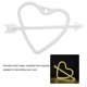 thumbnail image 4 of Adorable lámpara colgante de pared decorativa con luz LED en forma de corazón para dormitorio (blanco cálido), 4 of 8