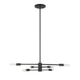 thumbnail image 2 of Lyrique 6-Light Chandelier in Matte Black, 2 of 4