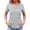 Light Gray #089, variant on Women Housekeeping Uniform Soft Stretchy Cleaning Clothes for Housekeeping Stretchy Scrub Tops Nursing Scrubs, S