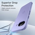 thumbnail image 3 of JETech Matte Case for Google Pixel 9a 6.3-Inch 2025, Frosted Translucent Back Slim Cover (Iris), 3 of 6
