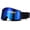 black frame blue col, variant on Anti Fog Snow Goggle with Adjustable Headbands Soft Nose Pad Texture Suitable for Men Women Skiers Snowboarders