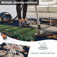 thumbnail image 5 of Navy Blue Christmas Outdoor Rug for Patio/Deck/Porch, Non-Slip Large Area Rug 4 x 6 Ft, Xmas Tree Gingerbread Snowman Winter Indoor Outdoor Rugs Washable Area Rugs, Camping Rug Carpet Runner, 5 of 8